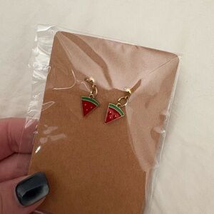 Handmade Watermelon Slice Earrings - Xmas offer details in description!
